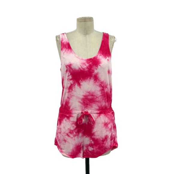 Spiritual Gangster Perfect Tie Dyed Romper Pink Size Small - Picture 2 of 9